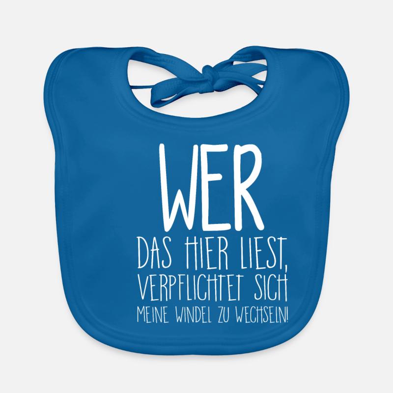 Wer Das Hier Liest Windel Zu Wechseln Strampler Baby Bio-Lätzchen