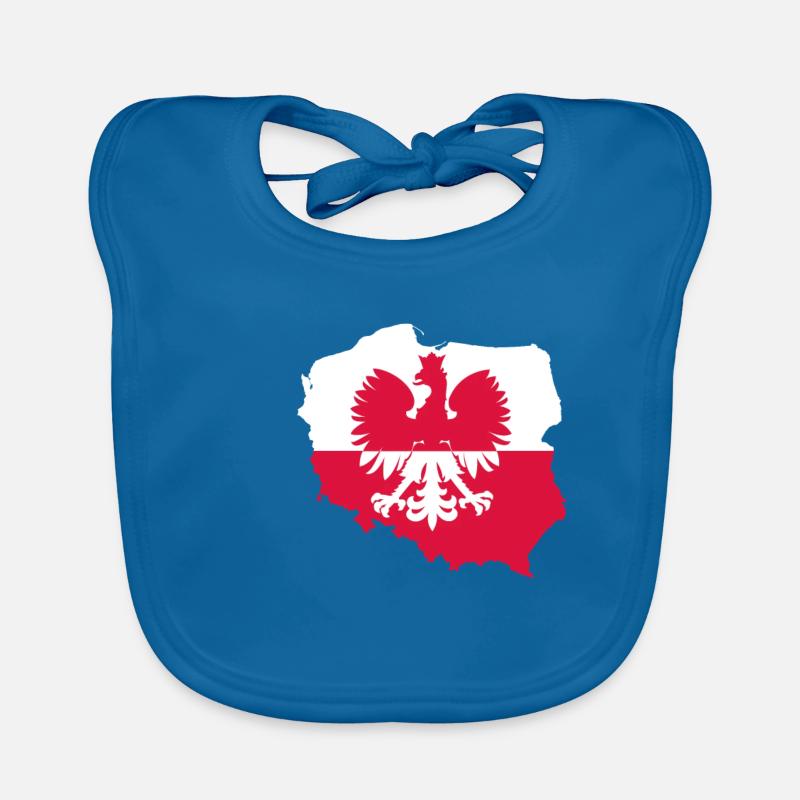 Polish eagle Poland Polish flag Polska Organic Baby Bibs