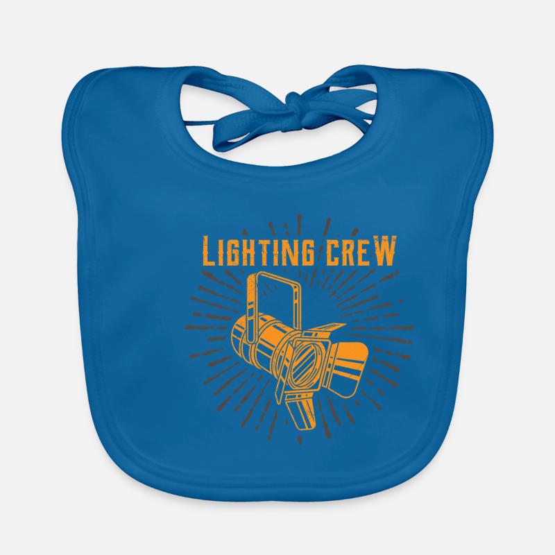 ÉCLAIRAGE CREW lumière rétro technicien lumière cadeau Bavoir bio Bébé