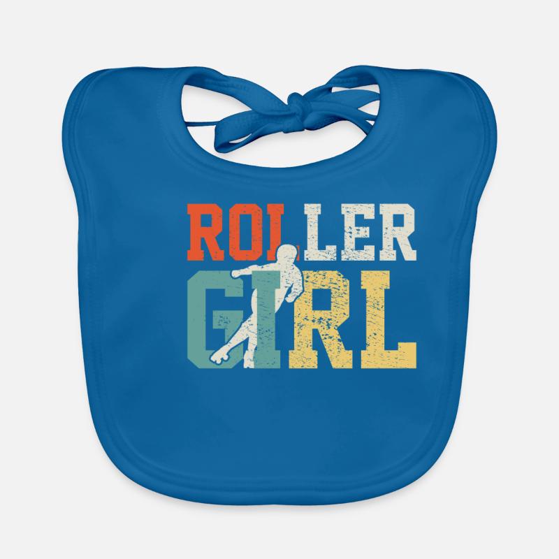 Fille de roller Bavoir bio Bébé