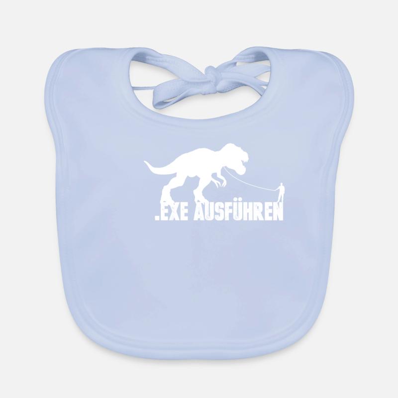 Exe Run Computer Science Admin Gift Birthday Organic Baby Bibs