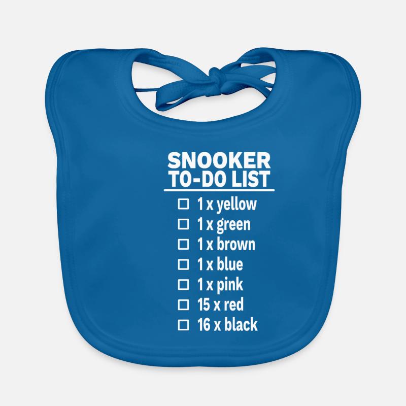 Snooker 147 maximum en cadeau de pause Bavoir bio Bébé