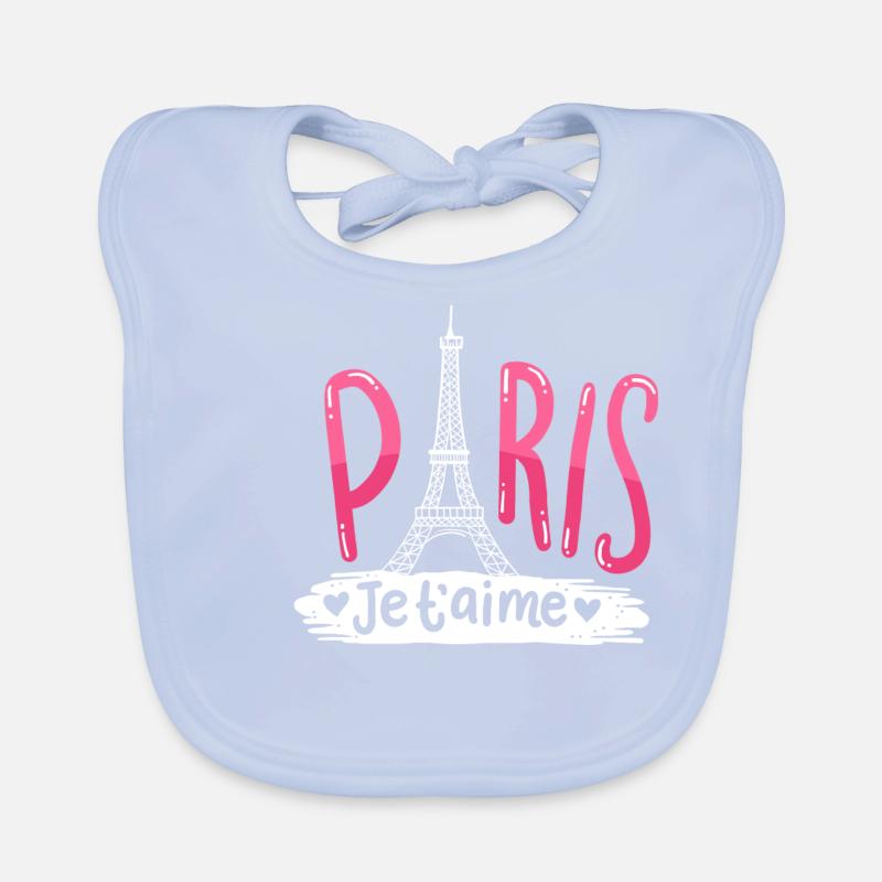 Pariser Eiffelturm Baby Bio-Lätzchen