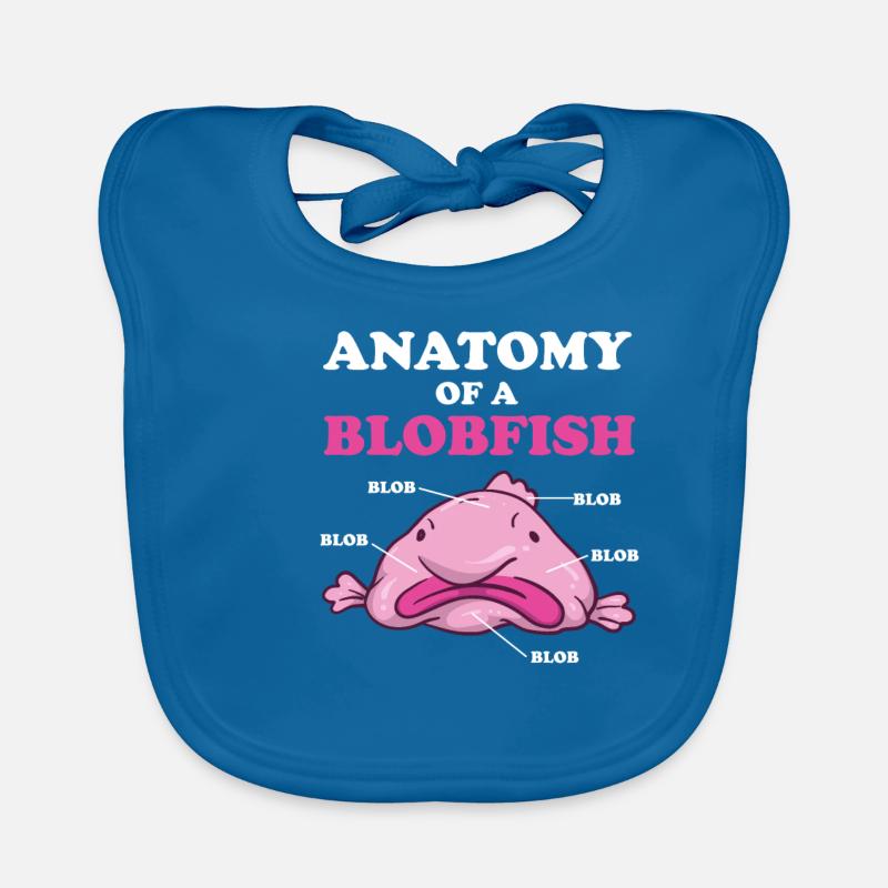 Anatomie D'un Blobfish Mème Blobfish Drôle Bavoir bio Bébé