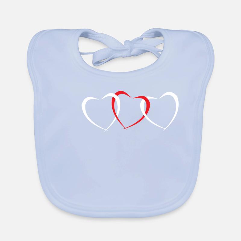 Saint Valentin Bavoir bio Bébé