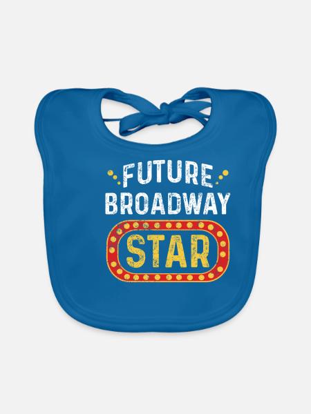 Theaterschauspieler - Baby Bio-Lätzchen - Pfauenblau