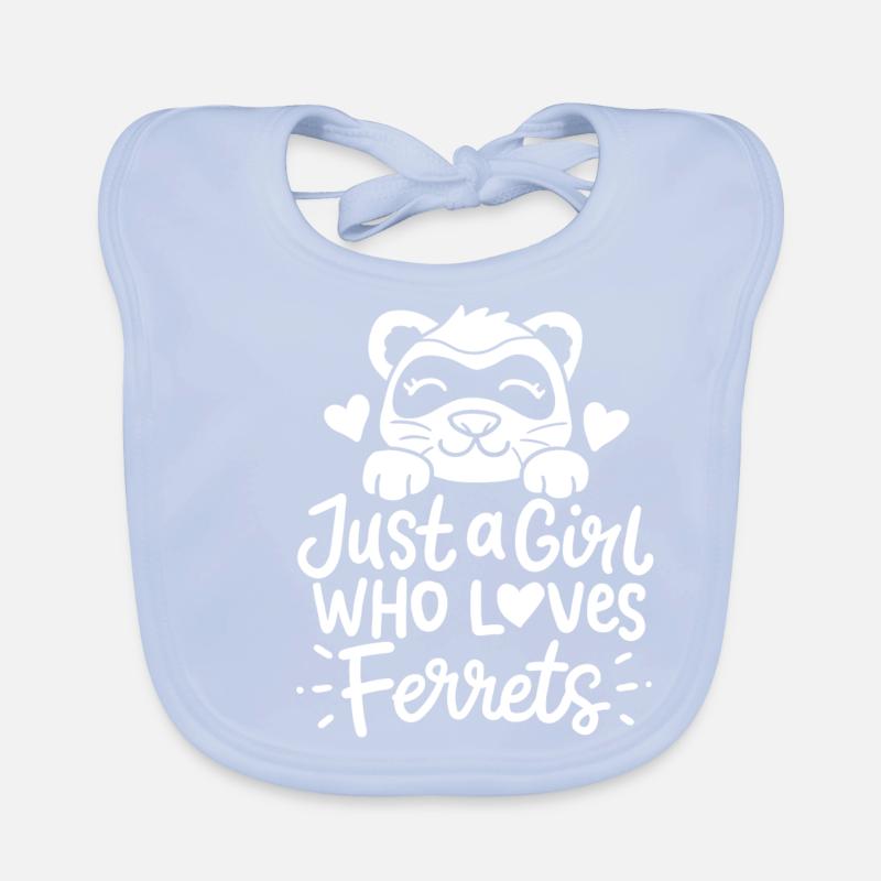 Frettchen Baby Bio-Lätzchen