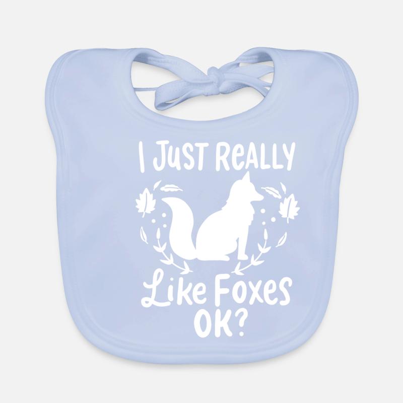 Fox foxes Organic Baby Bibs