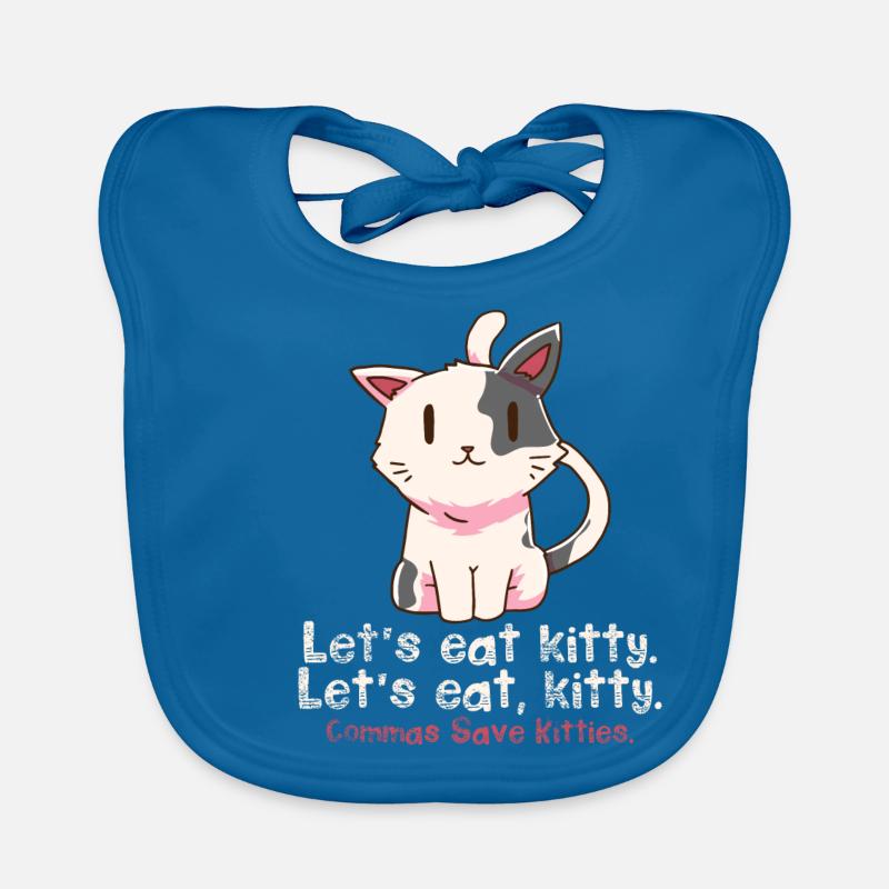 Grammatik Englisch Lehrer Katzen Baby Bio-Lätzchen