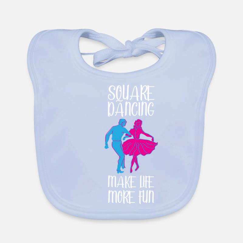 Square dance Organic Baby Bibs