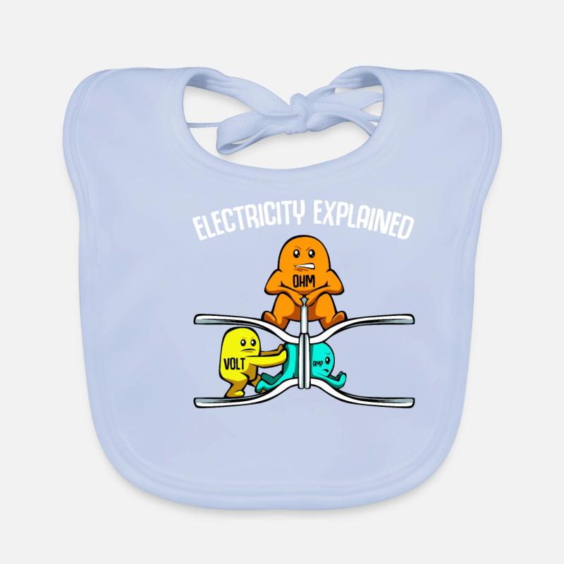 Electricity Explained Electricity Physicist Electricity Organic Baby Bibs