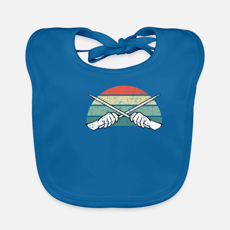 Drums drummer Organic Baby Bibs
