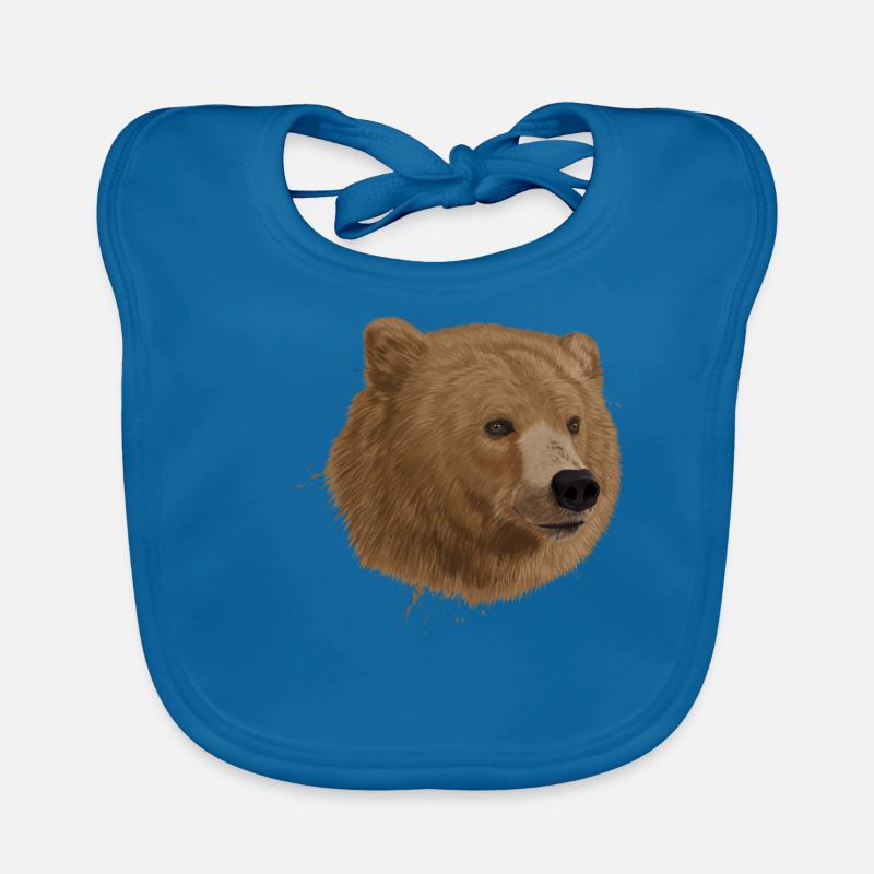Bear Splatter Organic Baby Bibs