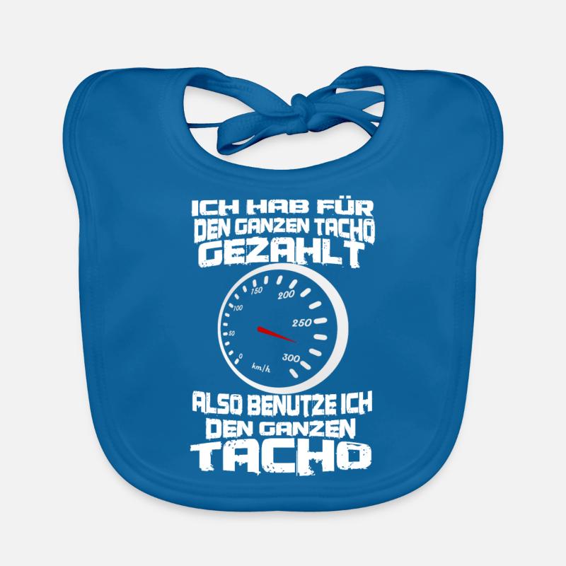 auto geschwindigkeit tacho spruch Baby Bio-Lätzchen