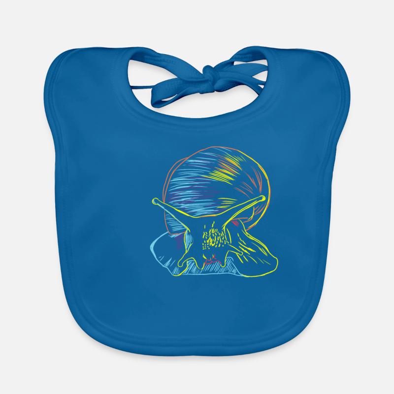 Snail Strokes Organic Baby Bibs