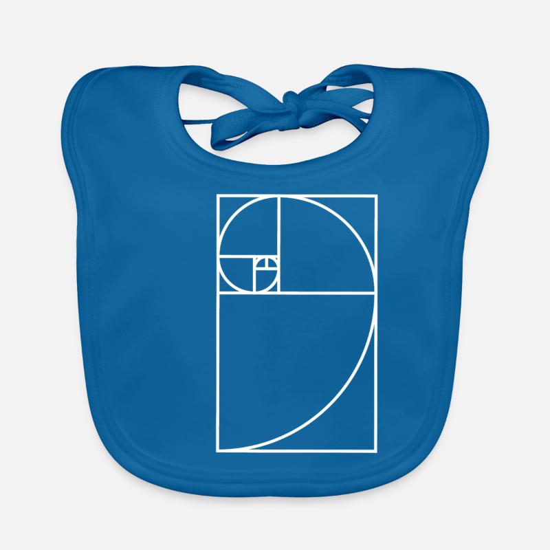 Fibonacci snail Organic Baby Bibs