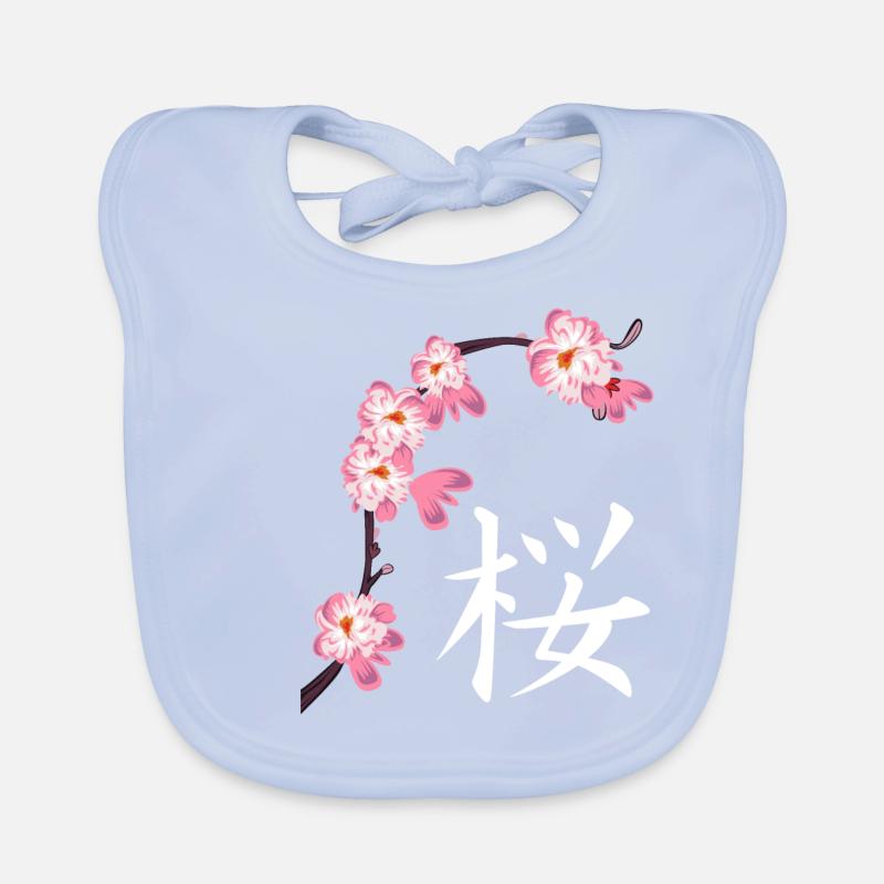 Sakura Fest Kirschblüten Cherry Blossoms Japanisch Baby Bio-Lätzchen