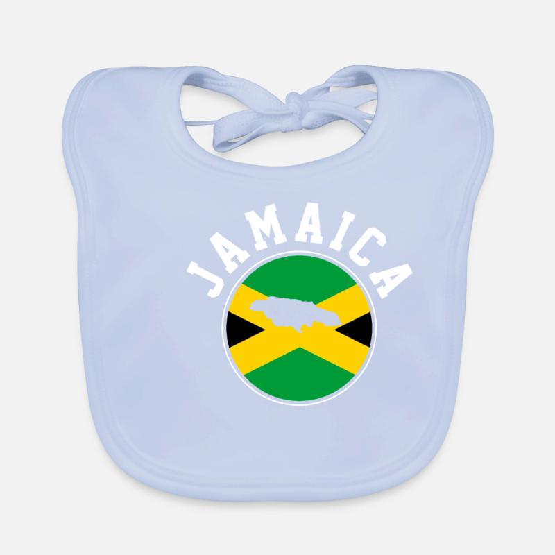 Jamaica flag Organic Baby Bibs