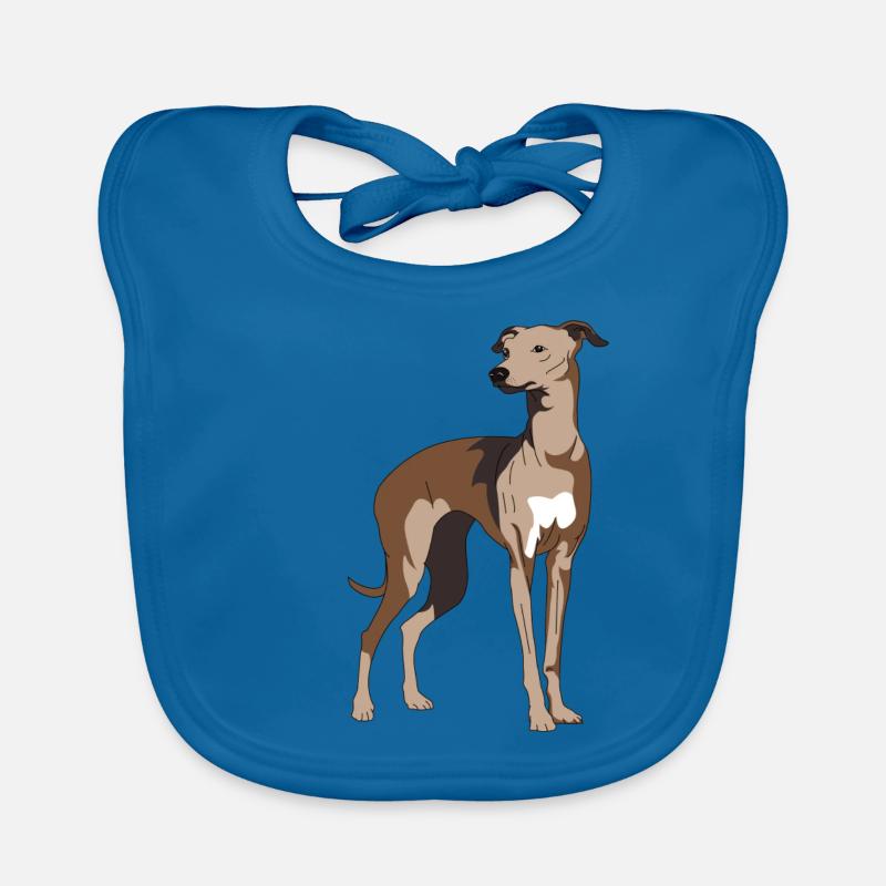 Windhund, Galgo, windhunde Baby Bio-Lätzchen