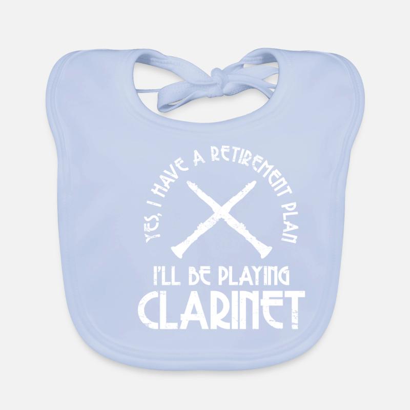 Clarinette clarinette clarinette Bavoir bio Bébé