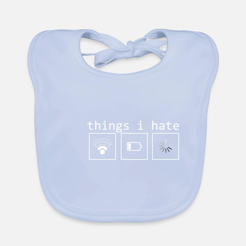 Programmeur Things I Hate Developer Soft Bavoir bio Bébé