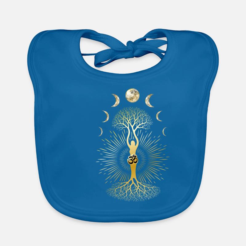 Phase Depression Moon Phase Mood Yoga Gift Organic Baby Bibs