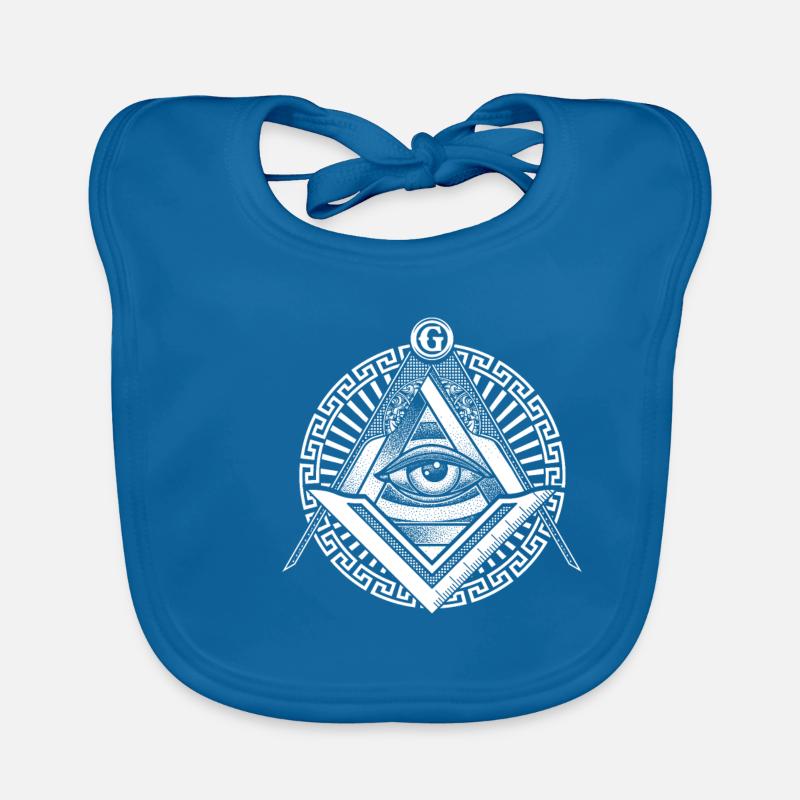 Conspiration de la pyramide triangulaire maçonnique Illuminati Bavoir bio Bébé