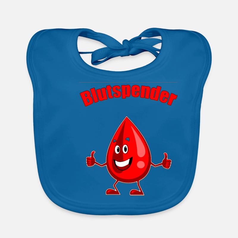 Blutspender Blutspende Geschenkidee Geschenk Baby Bio-Lätzchen