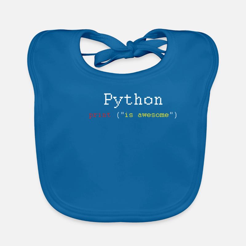 Python HTML Language Coder Coding Programmer Gift Organic Baby Bibs