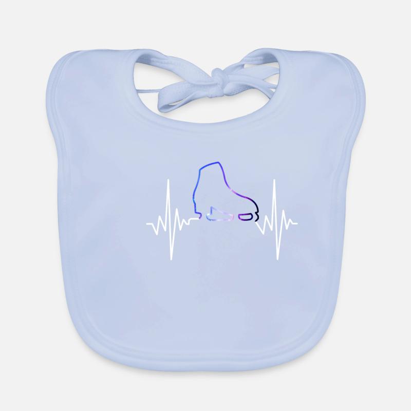 Eiskunstlauf Geschenk Eiskunstläufer Mädchen Baby Bio-Lätzchen