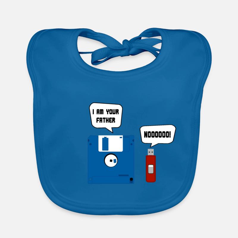 Funny floppy disk USB stick - I Am Your Father Organic Baby Bibs