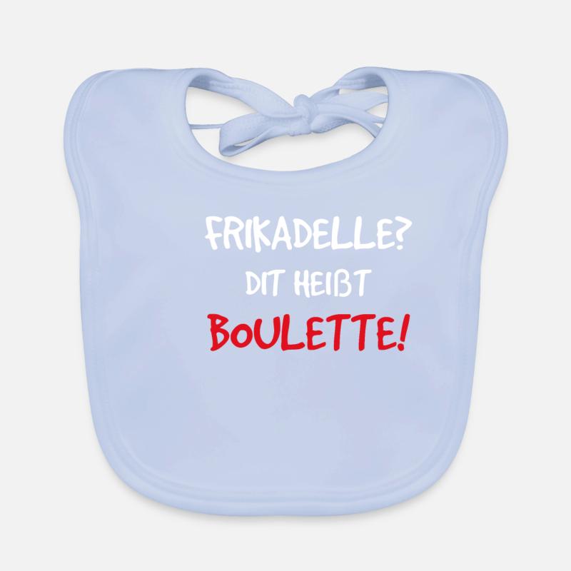 Frikadelle Dit Heißt Boulette Hack Bulette Baby Bio-Lätzchen