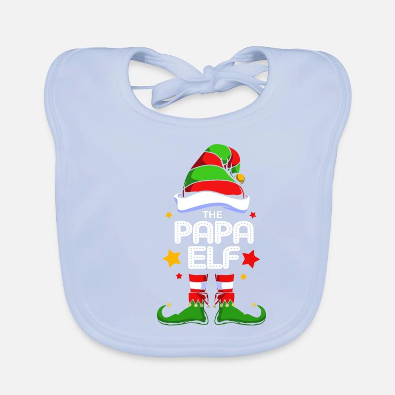 Elfe Elf Weihnachtsgeschenk Vater Papa Baby Bio-Lätzchen