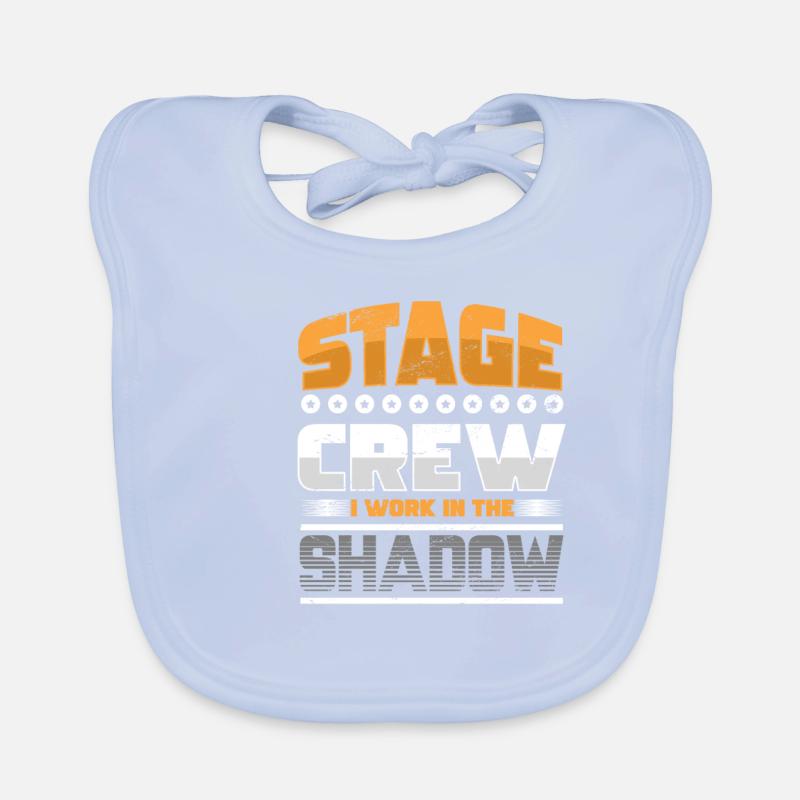 Stage Crew Light Engineer Backstage Konzert Geschenk Baby Bio-Lätzchen