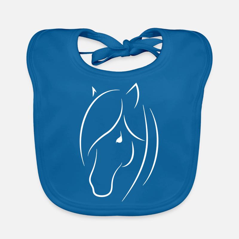 Tête de cheval Bavoir bio Bébé