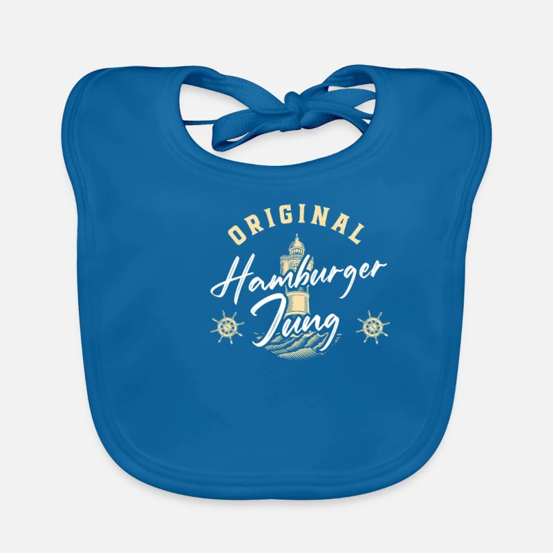 Geschenkidee Hamburger Jung Baby Bio-Lätzchen
