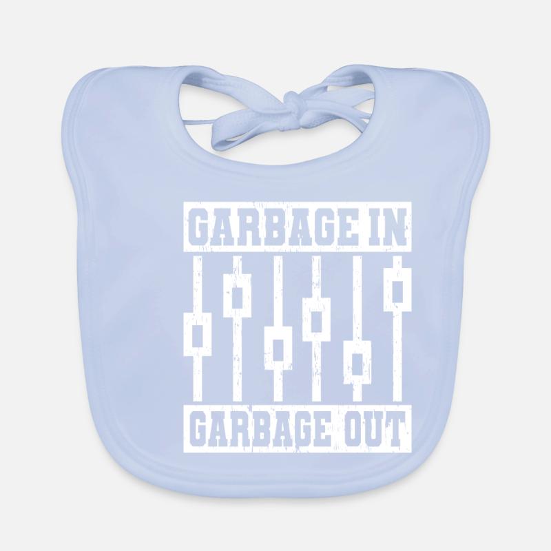 GARBAGE IN GARBAGE OUT Tontechniker Baby Bio-Lätzchen