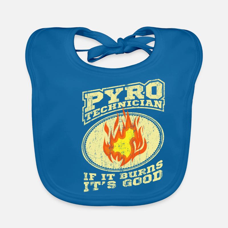 PYROTECHNICIANS Pyro technician Fireworks Fireworks Organic Baby Bibs