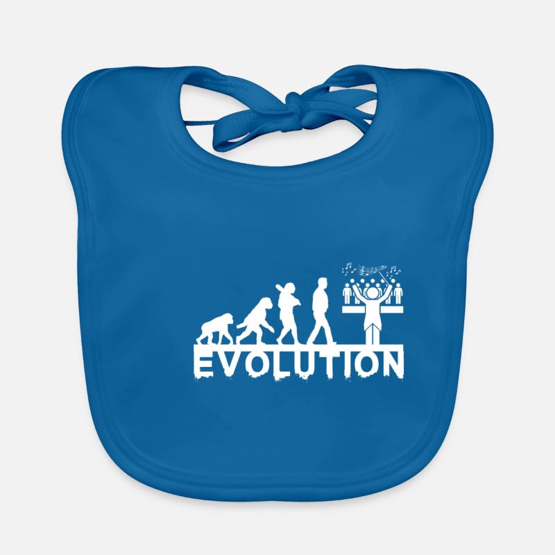 Chorleiter Evolution Chor Chormusik Geschenk Baby Bio-Lätzchen
