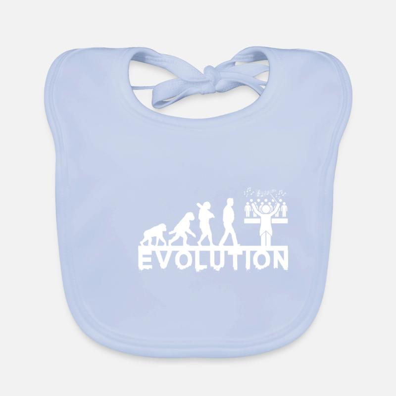 Choir Conductor Evolution Chorus Choral Music Gift Organic Baby Bibs