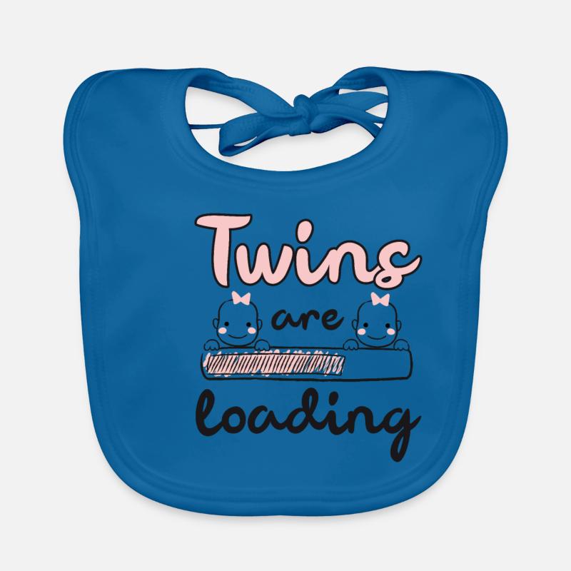 Geschenk werdene Mutter Zwillinge Twins loading Baby Bio-Lätzchen