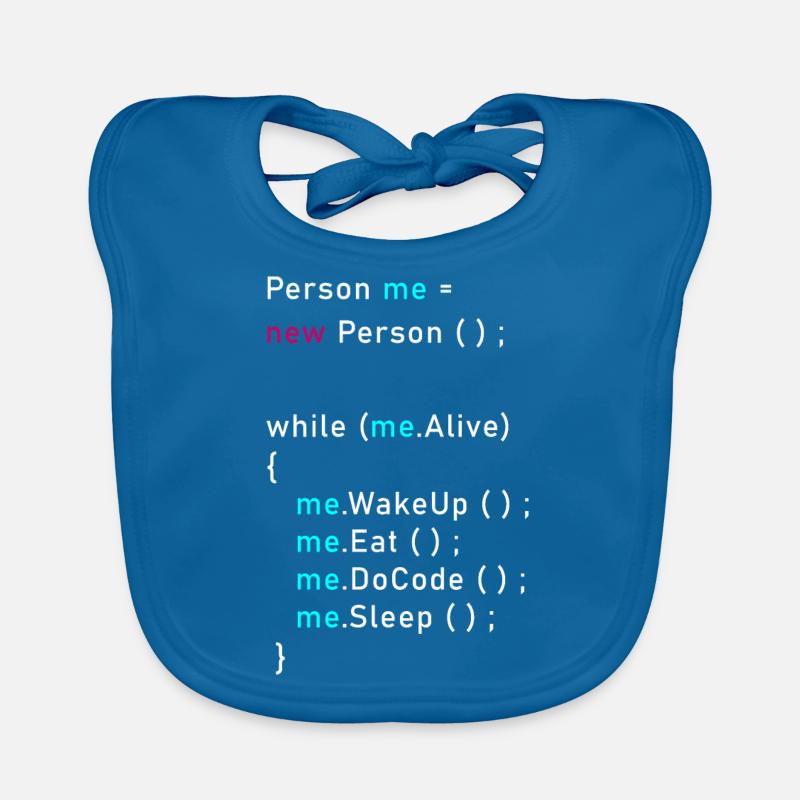 Person me = new person (); Programming Code Java Organic Baby Bibs