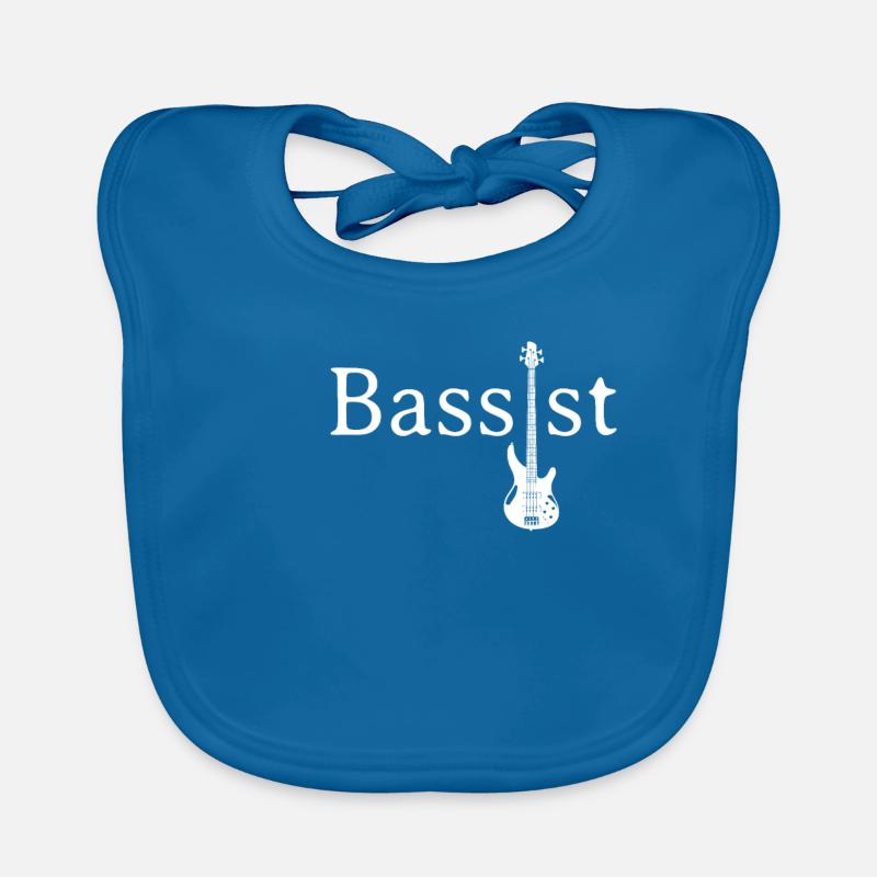 basse basse basse - Bavoir bio Bébé - bleu paon