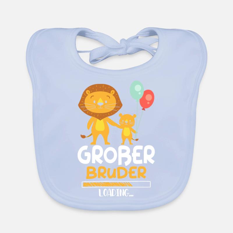 Großer Bruder Loading Löwe Baby Bio-Lätzchen