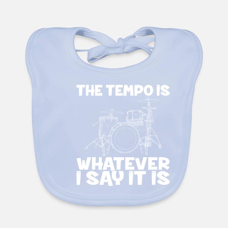 Drum Drummer Drummer Drums Musician Organic Baby Bibs