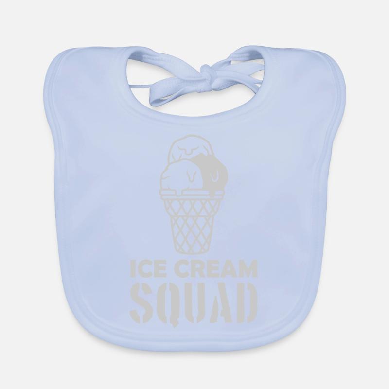 Quote Ice Cream Squad Organic Baby Bibs