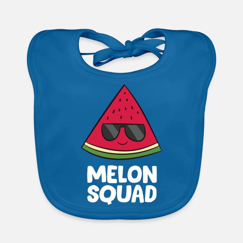Pastèque - Melon Squad avec des lunettes de soleil Bavoir bio Bébé