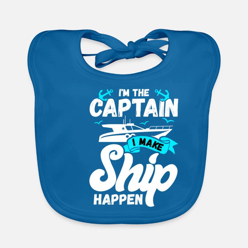 Sailor Sailing Ship Sailboat Organic Baby Bibs