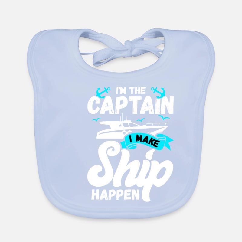 Sailor Sailing Ship Sailboat Organic Baby Bibs