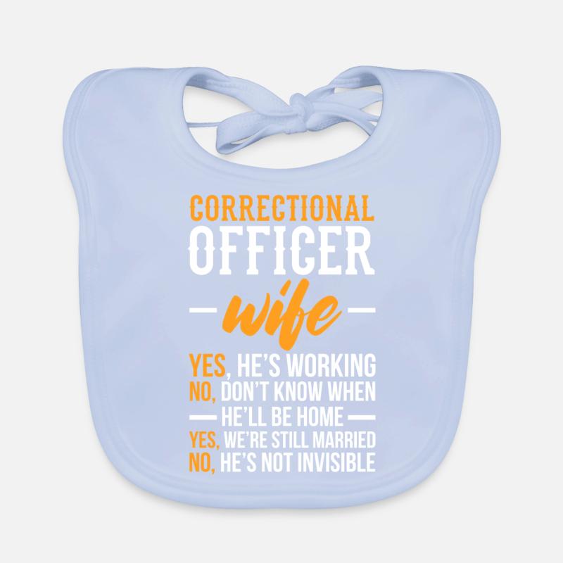 Épouse de l’agent correctionnel – Agent correctionnel Bavoir bio Bébé